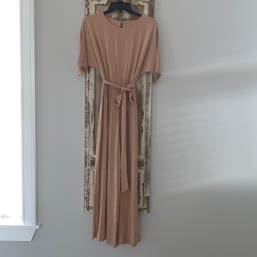 Elegant Tan Jumpsuit
